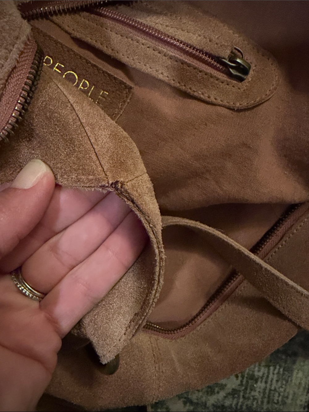 Roma Suede Free People Bag - Picture 4 of 6